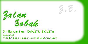 zalan bobak business card